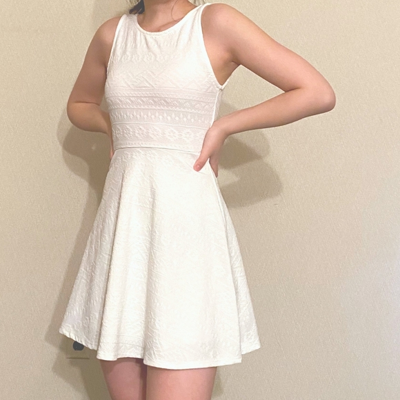 Urban Outfitters Dresses & Skirts - White Mini Skater or Fit and Flare Dress
